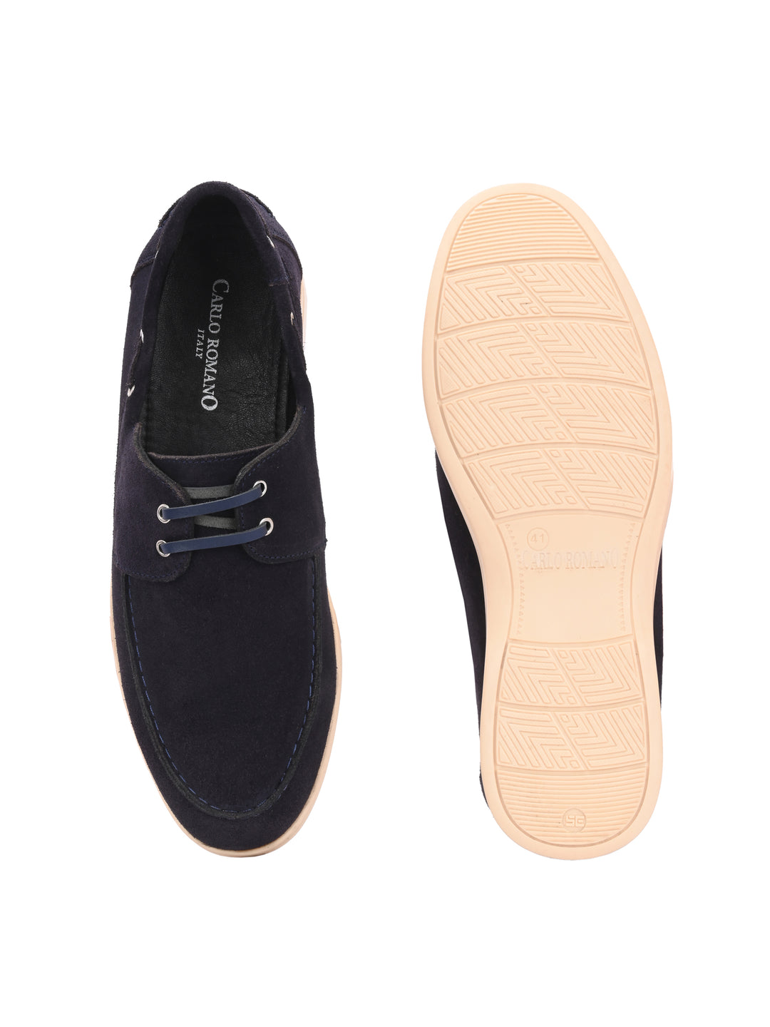 CARLO ROMANO SUEDE LEATHER CASAUL SNEAKER SHOES FOR MEN