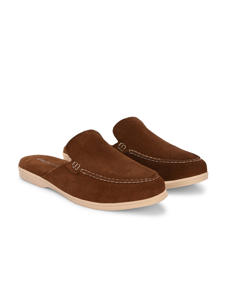 CARLO ROMANO BY WASAN PREMIUM STYLISH LEATHER MULES FOR MENS