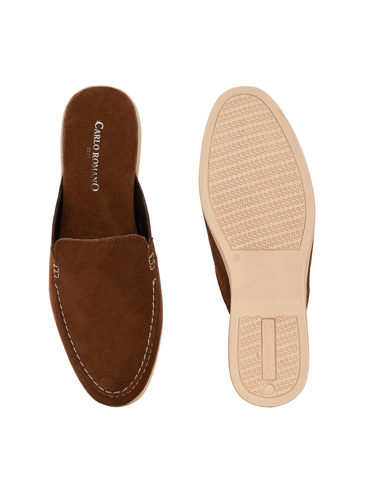 CARLO ROMANO BY WASAN PREMIUM STYLISH LEATHER MULES FOR MENS