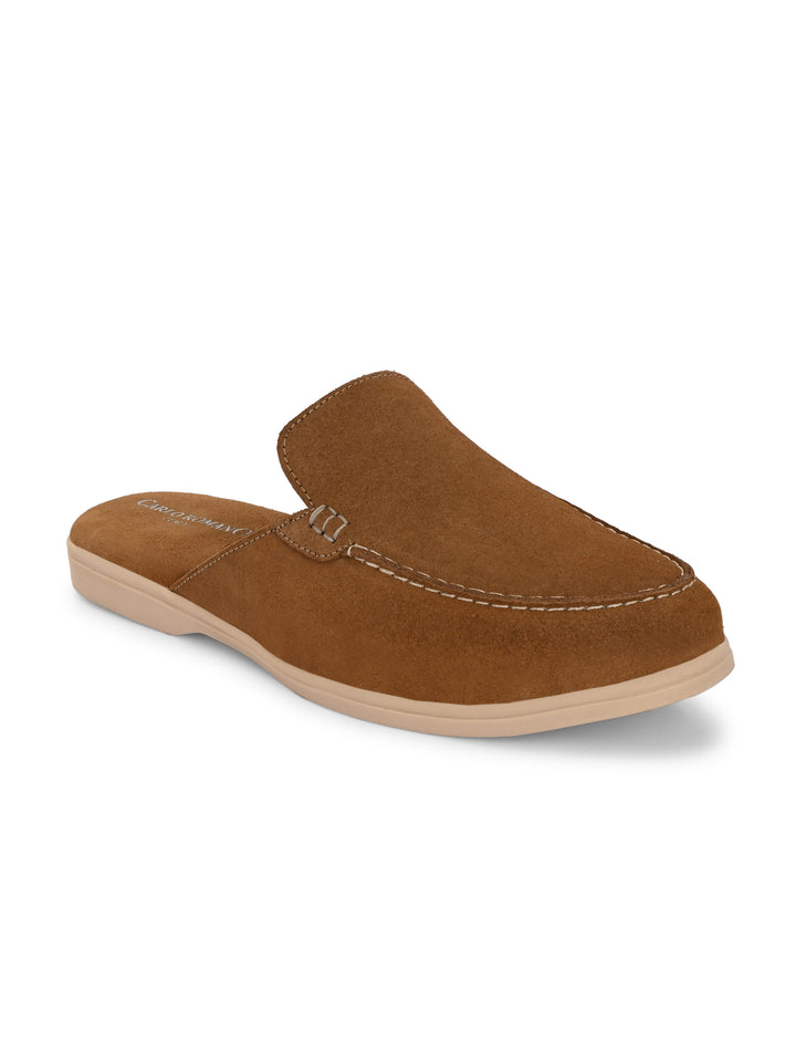 CARLO ROMANO BY WASAN PREMIUM STYLISH LEATHER MULES FOR MENS
