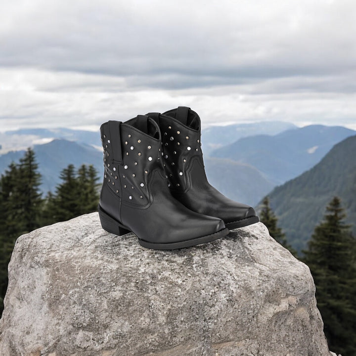 Women's Genuine Leather Half Ankle Boot