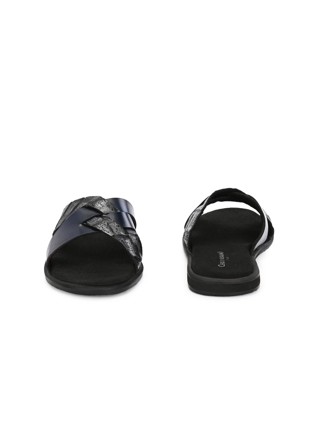 CARLO ROMANO BY WASAN CROCO BRUSH OFF GENUINE LEATHER SLIPPERS FOR MEN'S