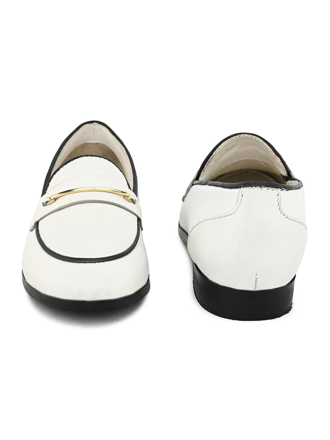 CARLO ROMANO BY WASAN WHITE COLOUR MOCCASIN SHOE FOR WOMEN