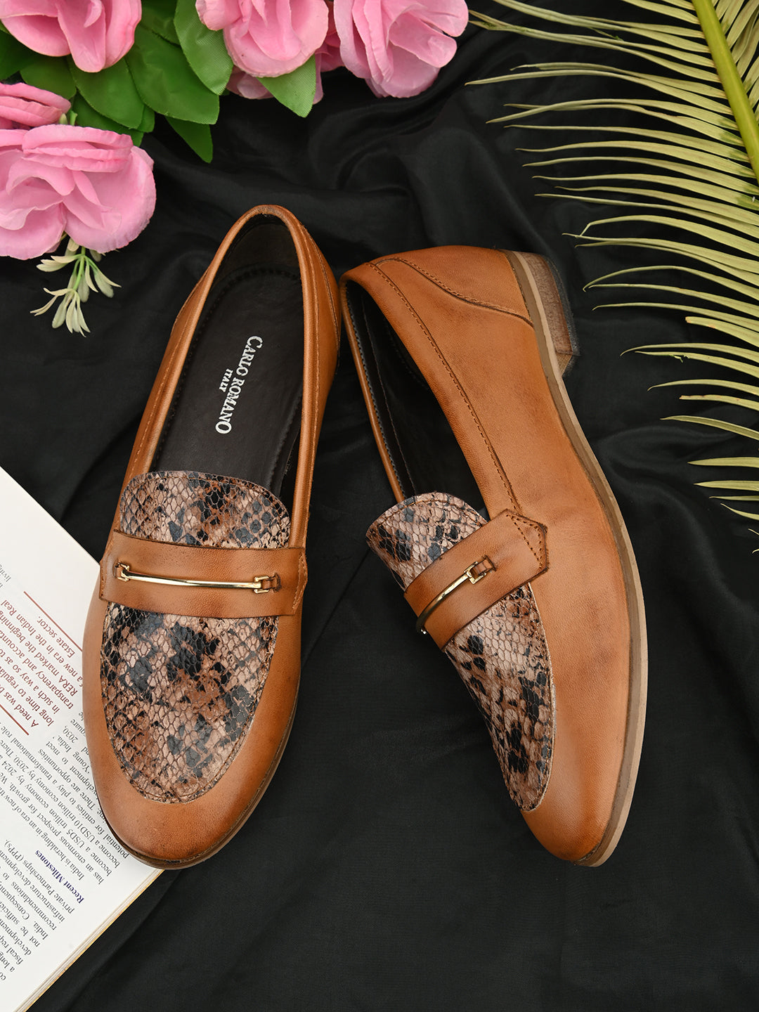 CARLO ROMANO BY WASAN BROWN COLOUR MOCCASIN SHOE FOR WOMEN