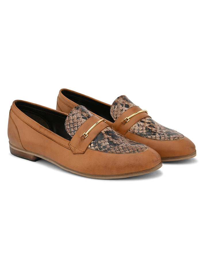 CARLO ROMANO BY WASAN BROWN COLOUR MOCCASIN SHOE FOR WOMEN