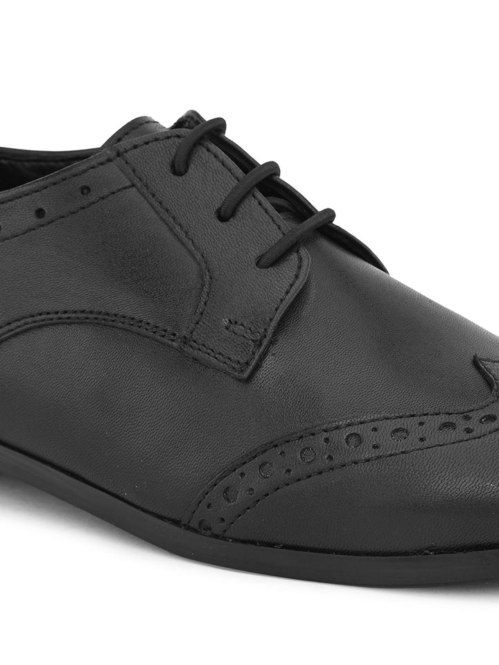 CARLO ROMANO BY WASAN BLACK COLOUR BROGUE SHOES FOR WOMEN