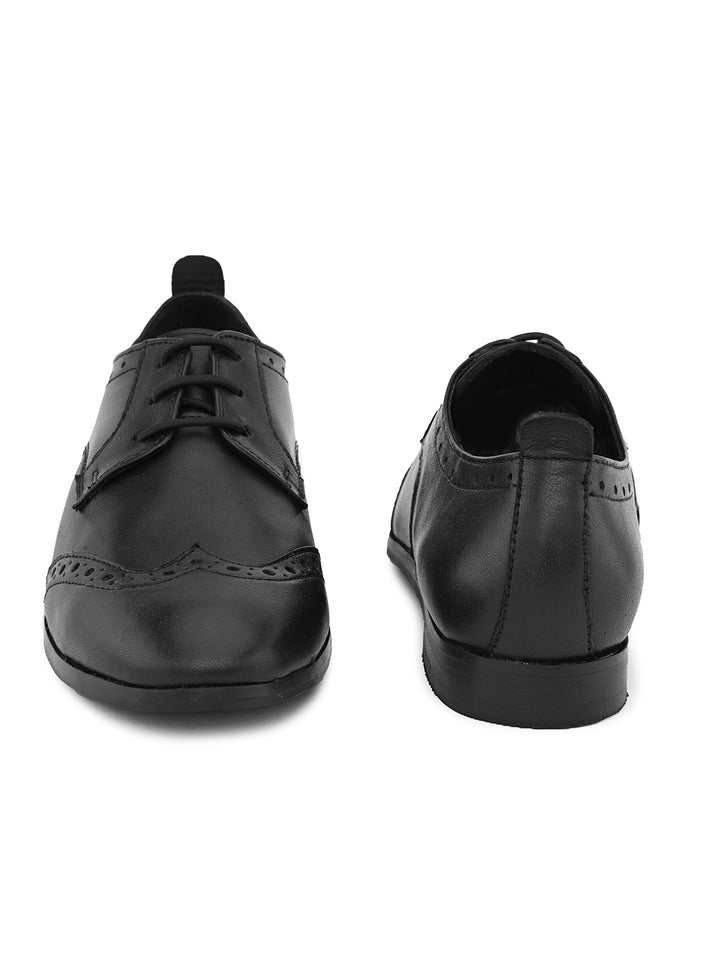 CARLO ROMANO BY WASAN BLACK COLOUR BROGUE SHOES FOR WOMEN