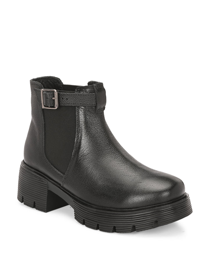 CARLO ROMANO BY WASAN WOMEN 'S GENUNIE LEATHER ANKLE BOOT