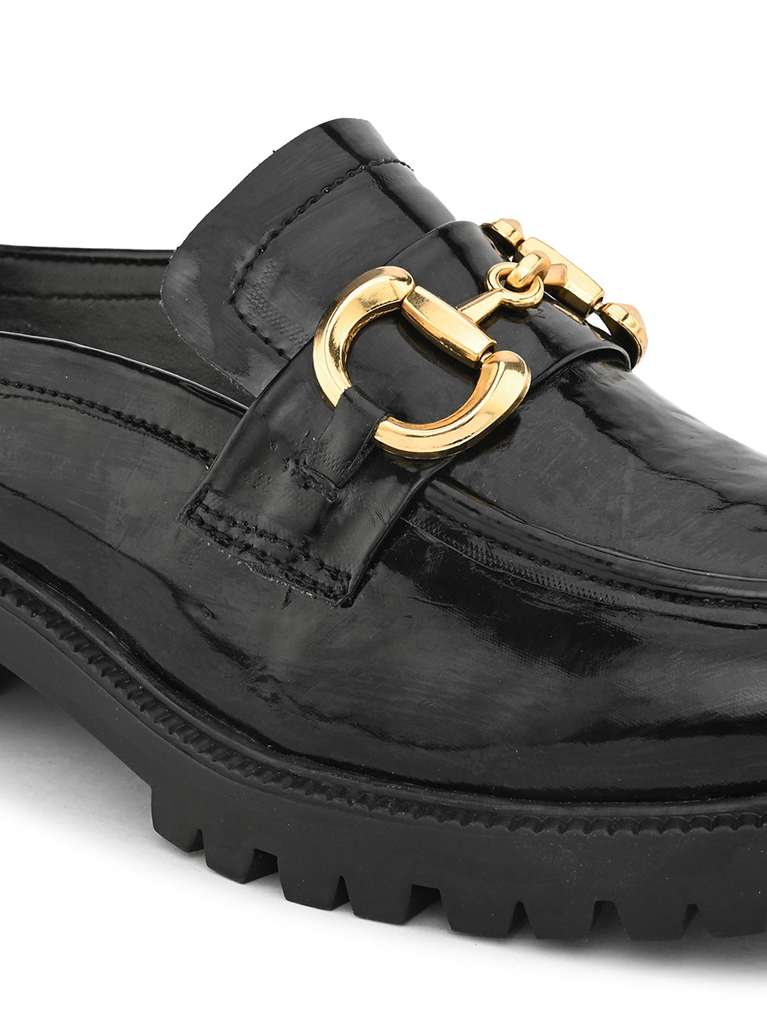 CARLO ROMANO BY WASAN BLACK COLOUR MULES FOR WOMEN