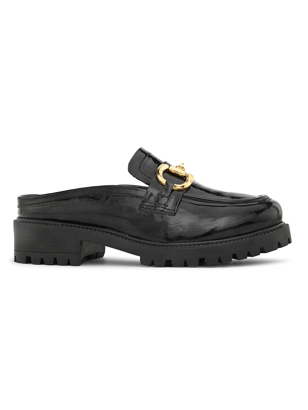 CARLO ROMANO BY WASAN BLACK COLOUR MULES FOR WOMEN