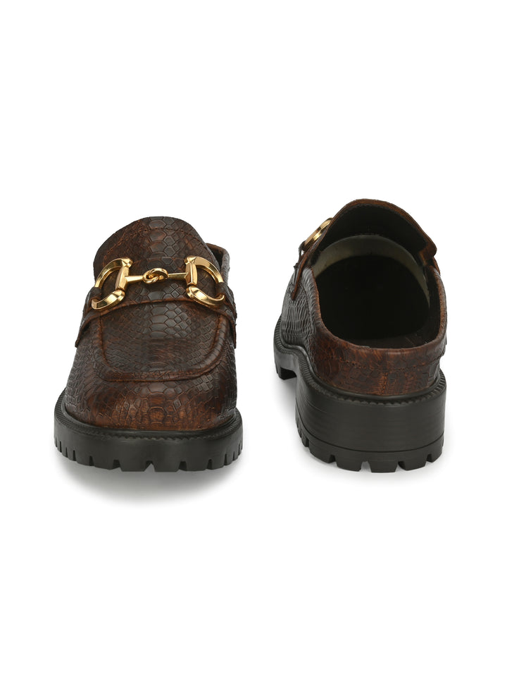 CARLO ROMANO BY WASAN BROWN MULES FOR WOMEN