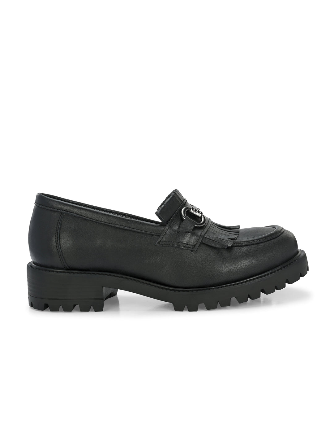 CARLO ROMANO BY WASAN GENUINE LEATHER BLACK COLOUR MOCCASIN FOR  WOMEN