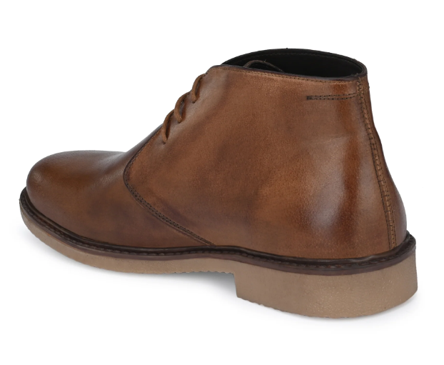 Men's Genuine Burnish Leather Ankle Boot