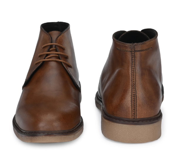 Men's Genuine Burnish Leather Ankle Boot