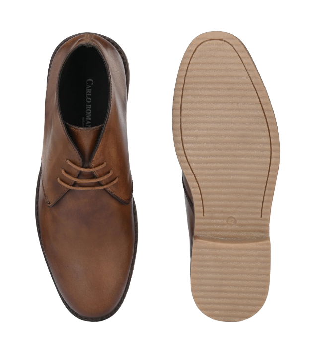 Men's Genuine Burnish Leather Ankle Boot