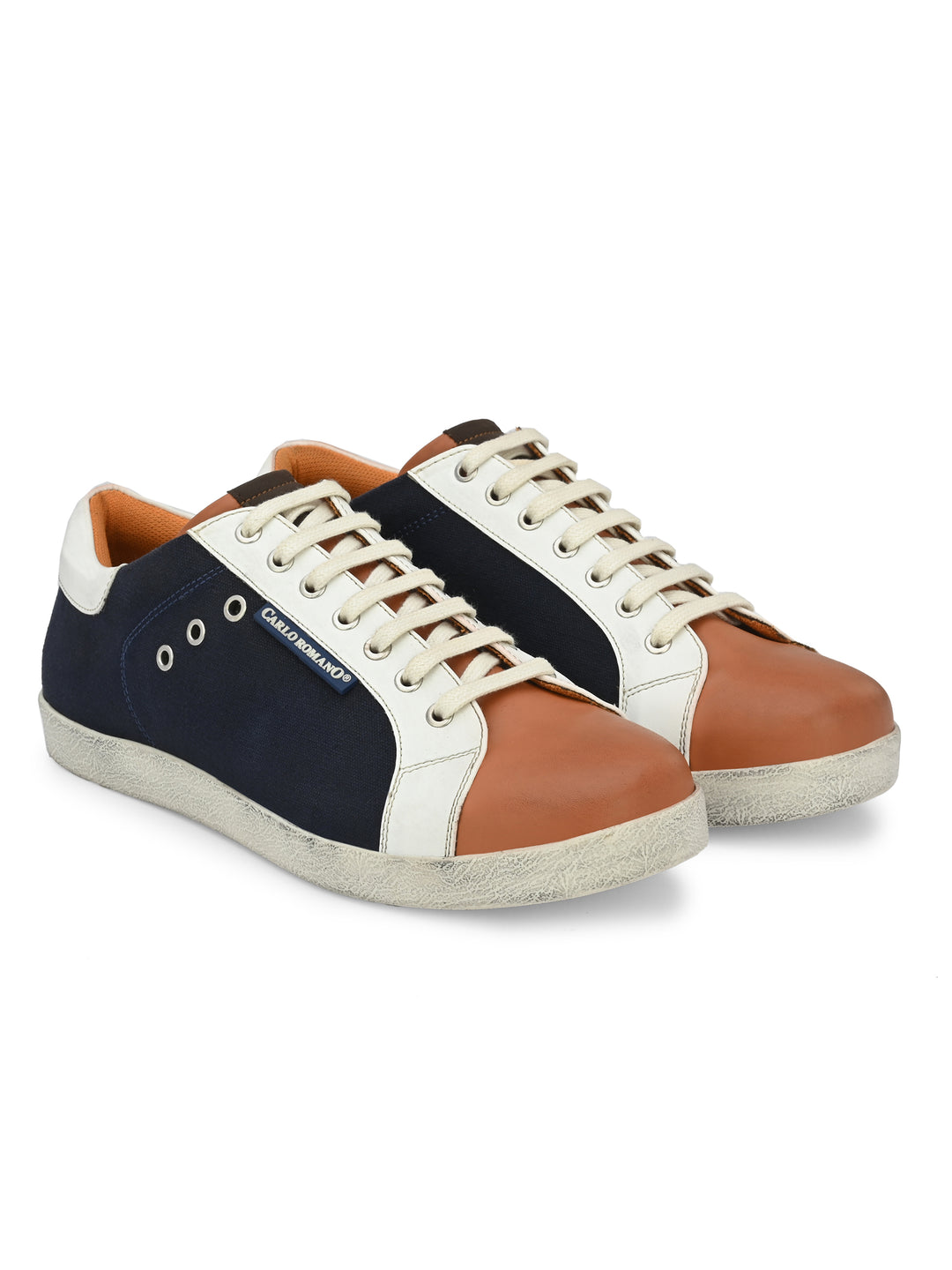 Men's Vegan Leather Lace up Casual Sneaker Shoe / Carlo Goose Collection