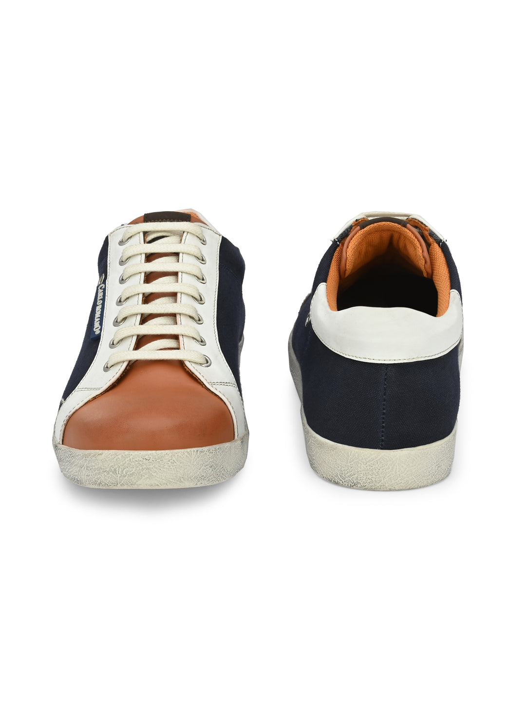 Men's Vegan Leather Lace up Casual Sneaker Shoe / Carlo Goose Collection