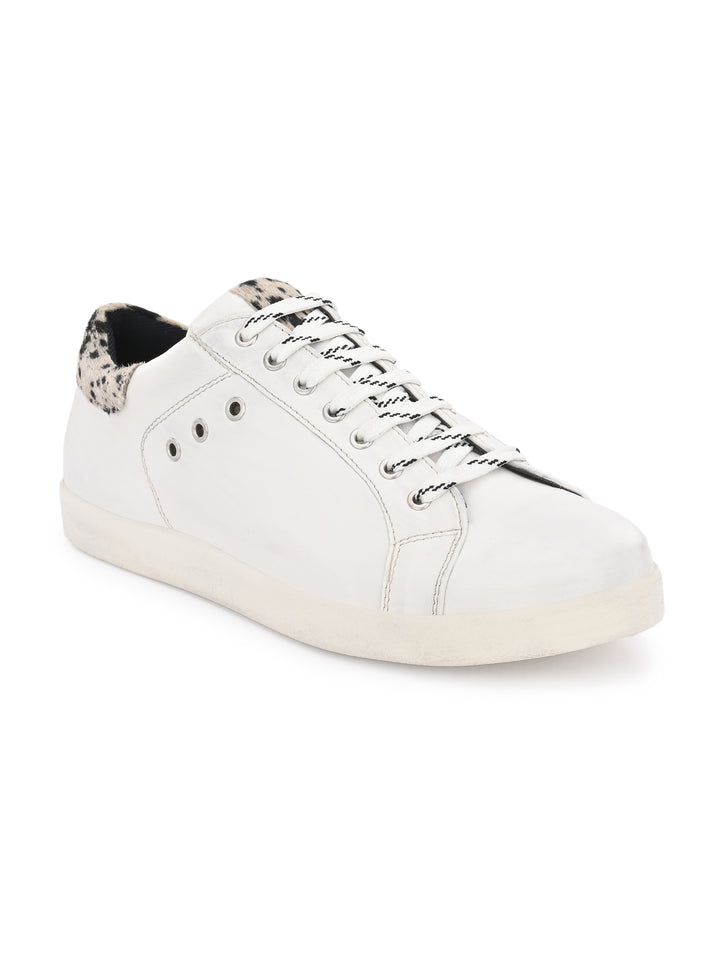 Men's Genuine Sheep Leather Lace up Casual Sneaker Shoe/ Carlo Goose Collection