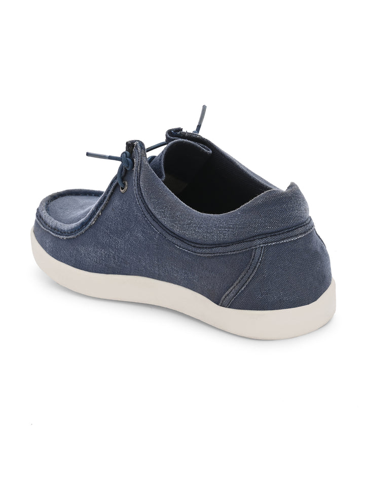 Men's Canvas Fancy Lace Up Casual Shoes