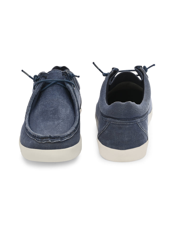 Men's Canvas Fancy Lace Up Casual Shoes