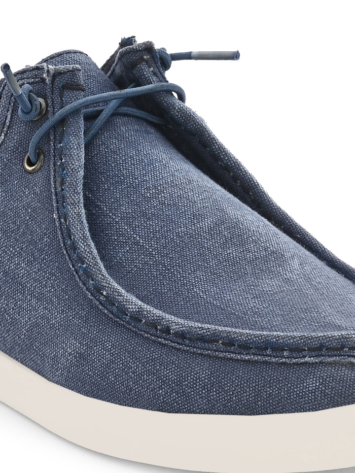 Men's Canvas Fancy Lace Up Casual Shoes