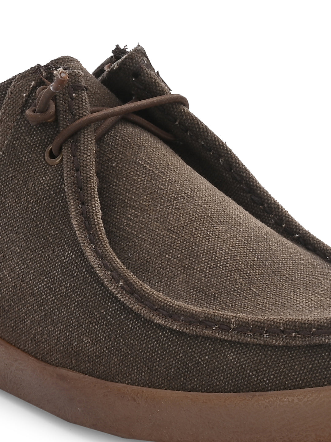 Men's Canvas Fancy Lace Up Casual Shoes