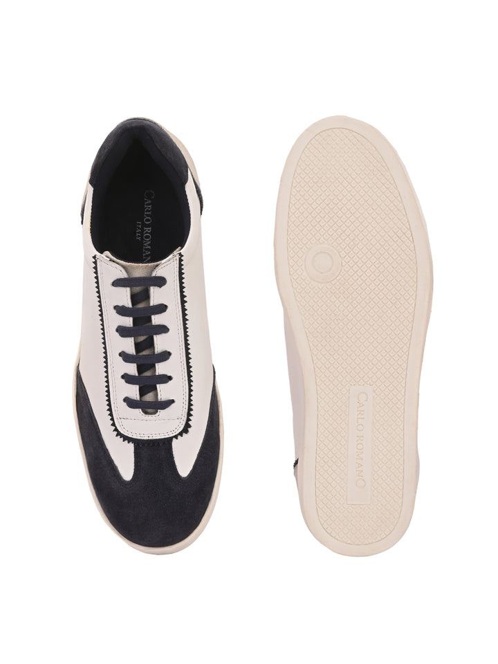 Men's Genuine Sheep/Suede Lace up Casual Sneaker Shoe