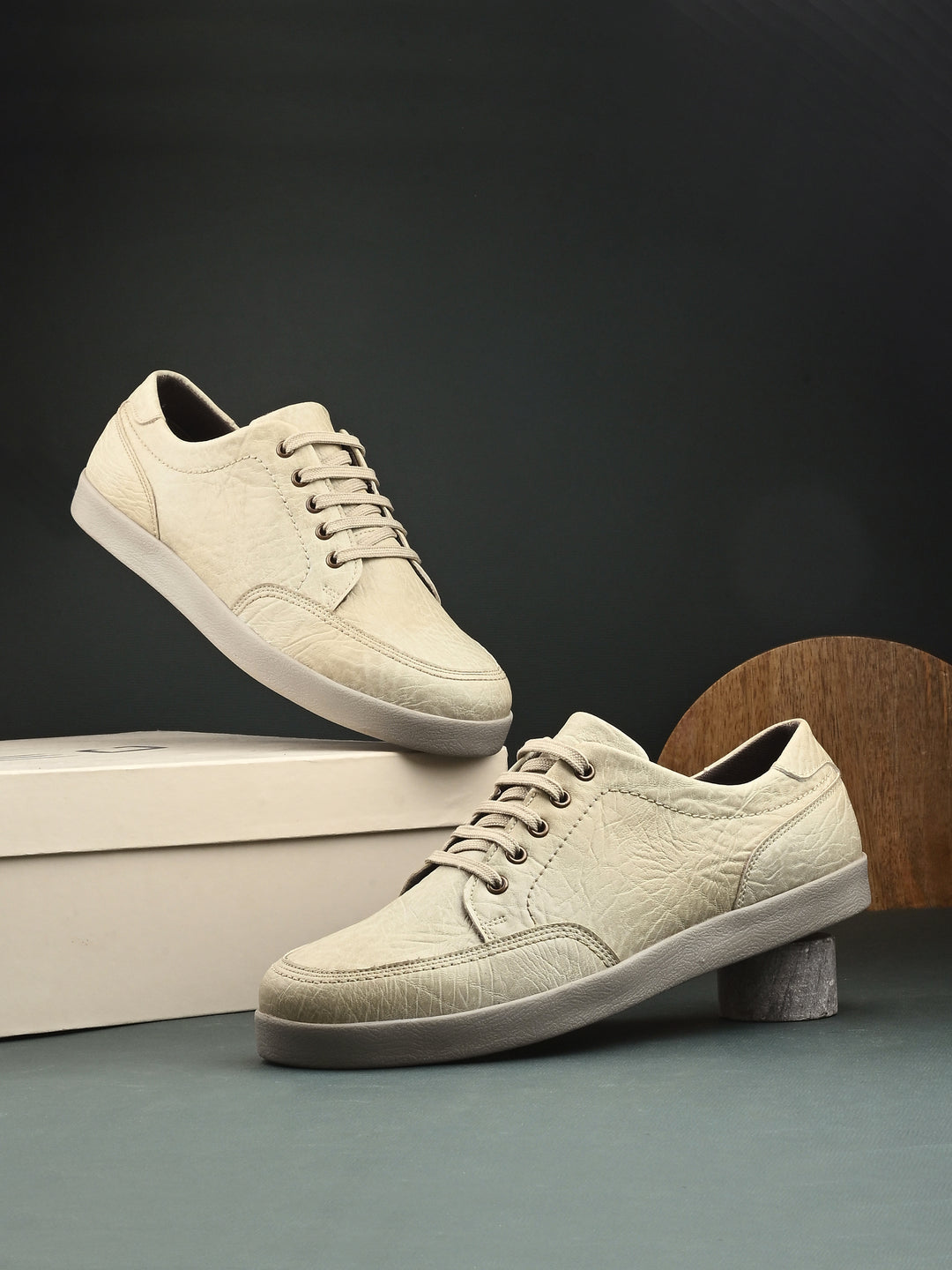 CARLO ROMANO BY WASAN SHOE MEN'S ITALIAN VEGAN LEATHER SNEAKER SHOE