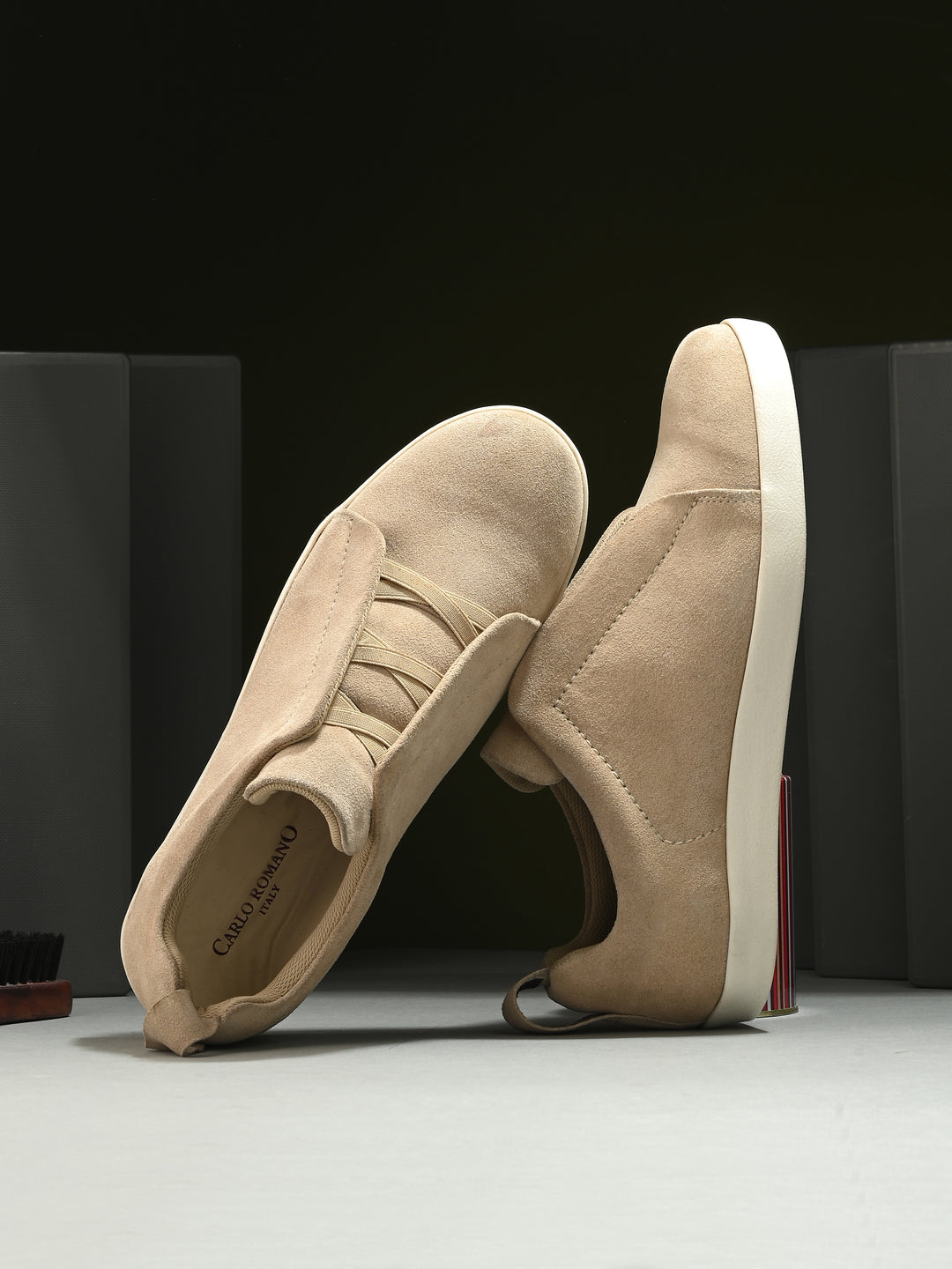 CARLO ROMANO BY WASAN  SUEDE LEATHER SNEAKER FOR MEN