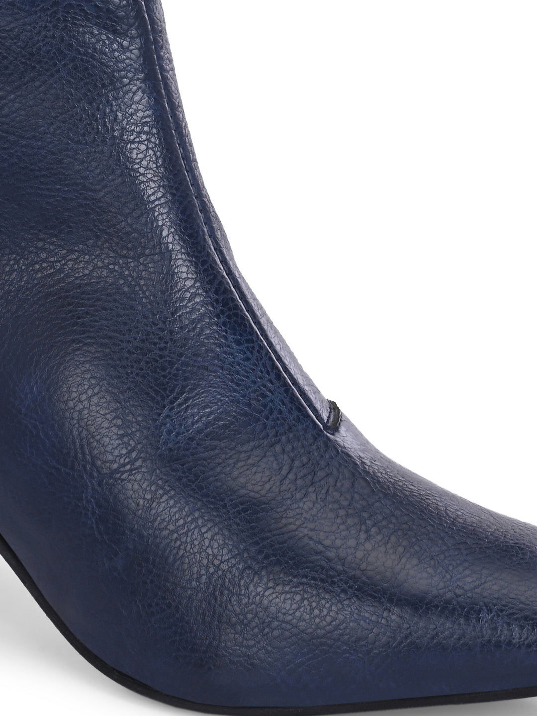 CARLO ROMANO BY WASAN  VEGAN LEATHER WITH ZIP BLOCK HEEL ANKLE BOOT FOR WOMEN