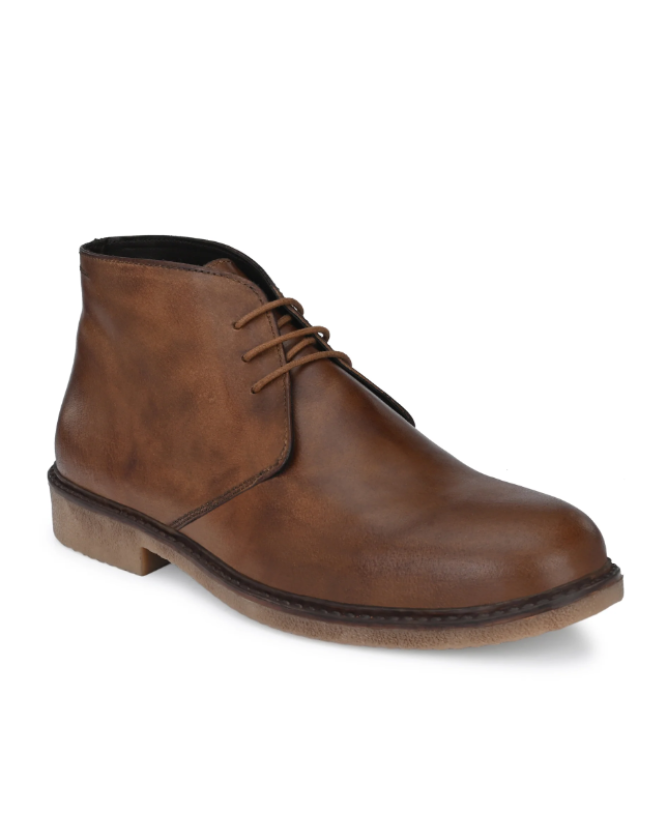 Men's Genuine Burnish Leather Ankle Boot
