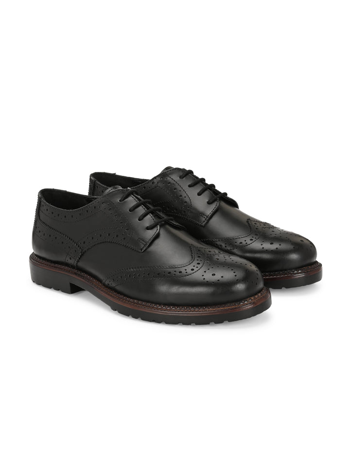 CARLO ROMANO BY WASAN SHOE GENUINE LAETHER LACE UP BROGUE FORMAL SHOE FOR MEN