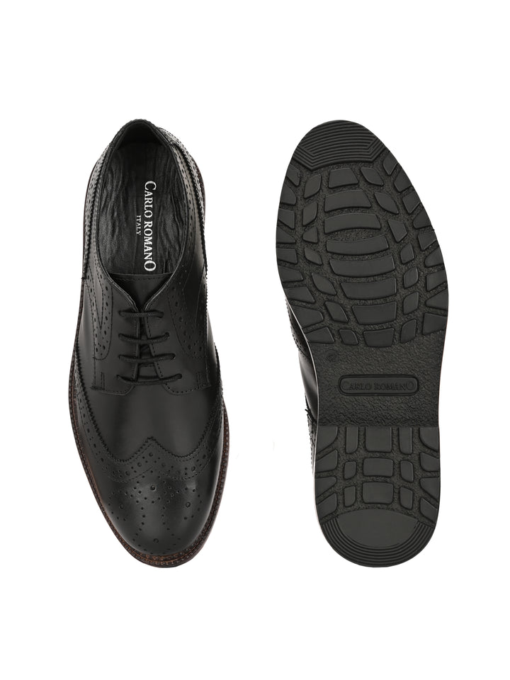 CARLO ROMANO BY WASAN SHOE GENUINE LAETHER LACE UP BROGUE FORMAL SHOE FOR MEN