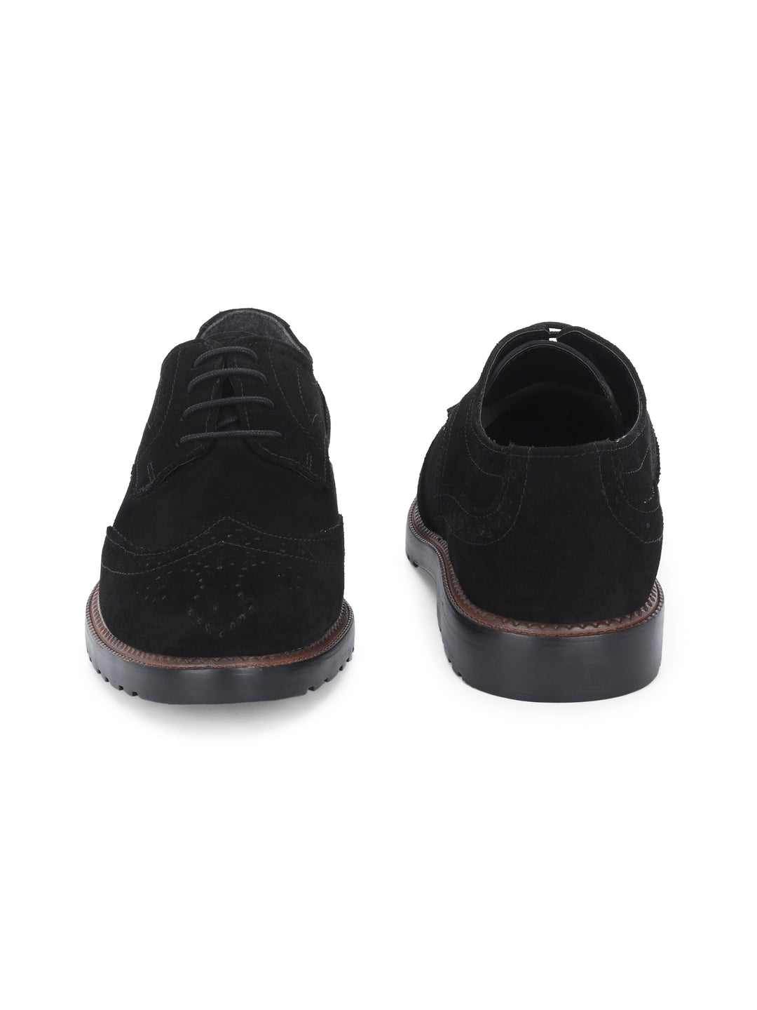 CARLO ROMANO SUEDE LEATHER BROGUE FORMAL LACE-UP SHOE FOR MEN