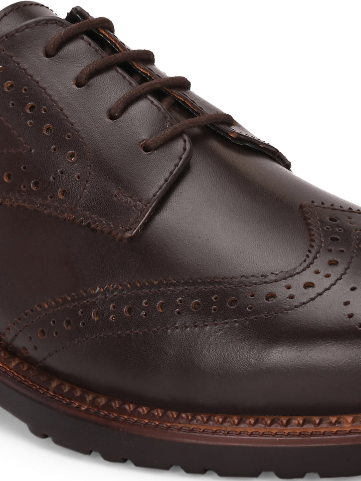 CARLO ROMANO BY WASAN SHOE GENUINE LAETHER LACE UP BROGUE FORMAL SHOE FOR MEN