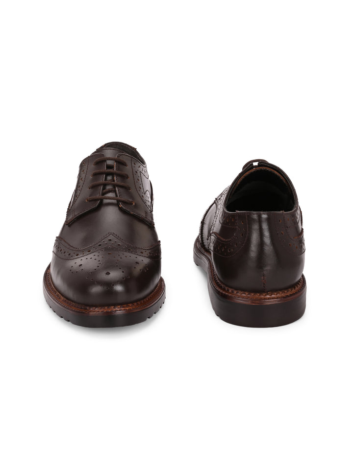 CARLO ROMANO BY WASAN SHOE GENUINE LAETHER LACE UP BROGUE FORMAL SHOE FOR MEN