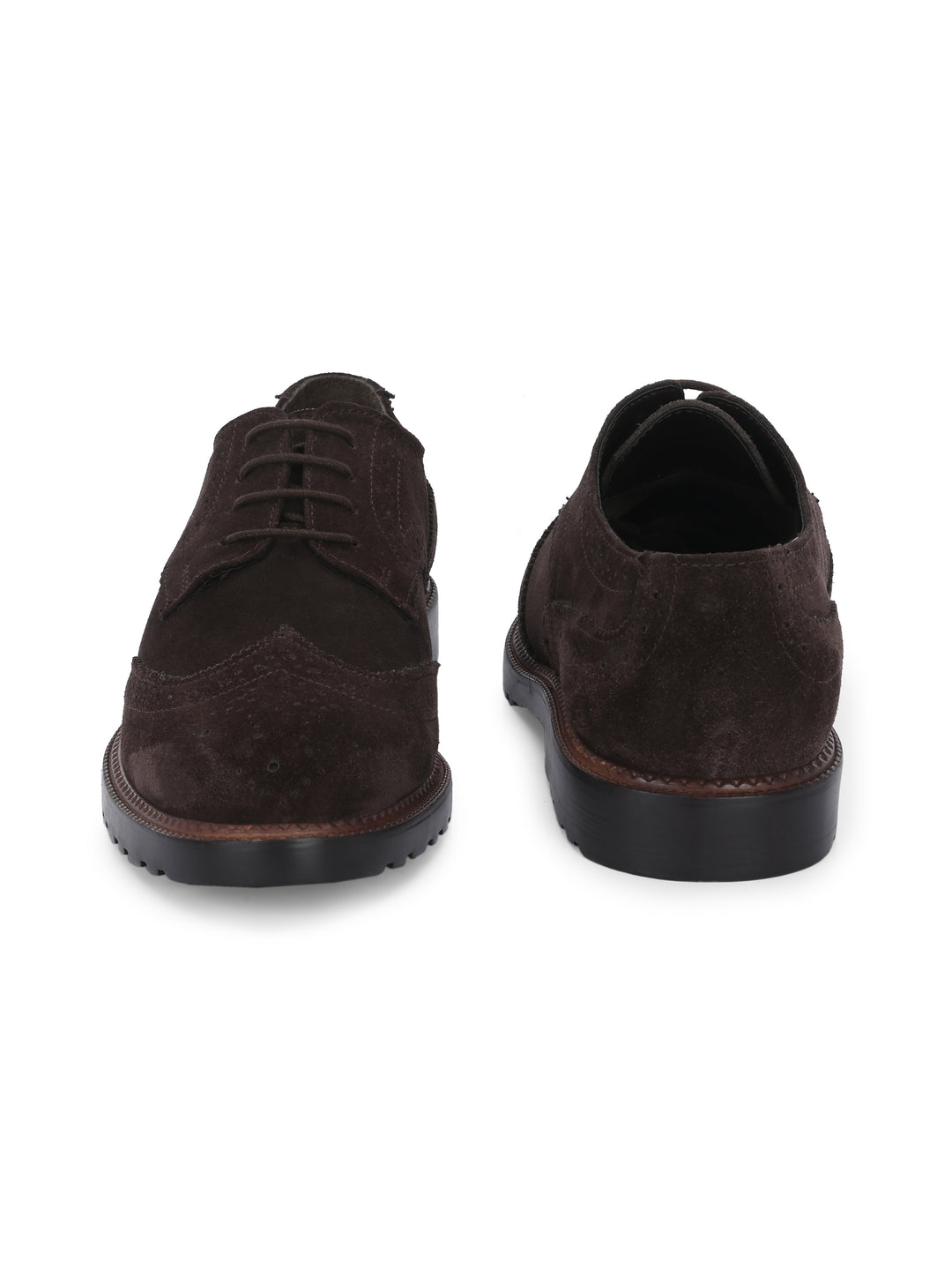 CARLO ROMANO SUEDE LEATHER BROGUE FORMAL LACE-UP SHOE FOR MEN