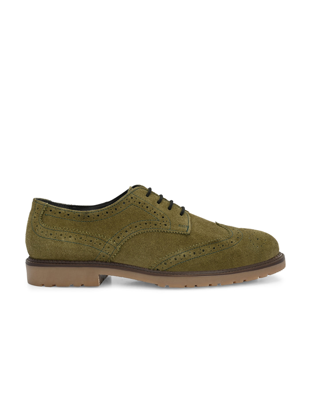 CARLO ROMANO SUEDE LEATHER BROGUE FORMAL LACE-UP SHOE FOR MEN