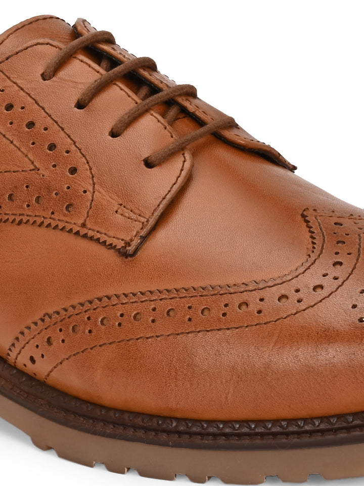 CARLO ROMANO BY WASAN SHOE GENUINE LAETHER LACE UP BROGUE FORMAL SHOE FOR MEN