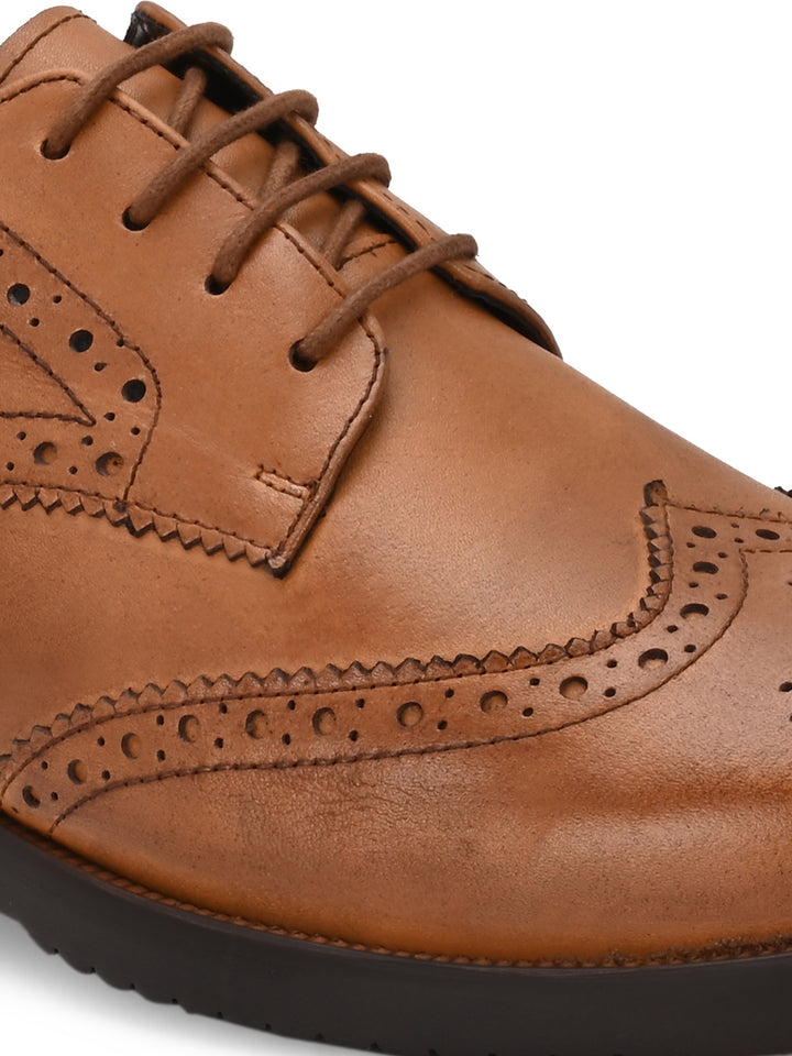 CARLO ROMANO GENUINE LAETHER LACE UP BROGUE FORMAL SHOE FOR MEN