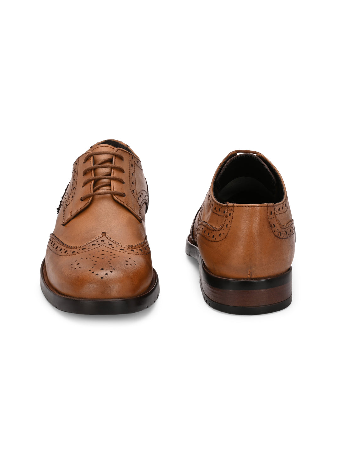 CARLO ROMANO GENUINE LAETHER LACE UP BROGUE FORMAL SHOE FOR MEN