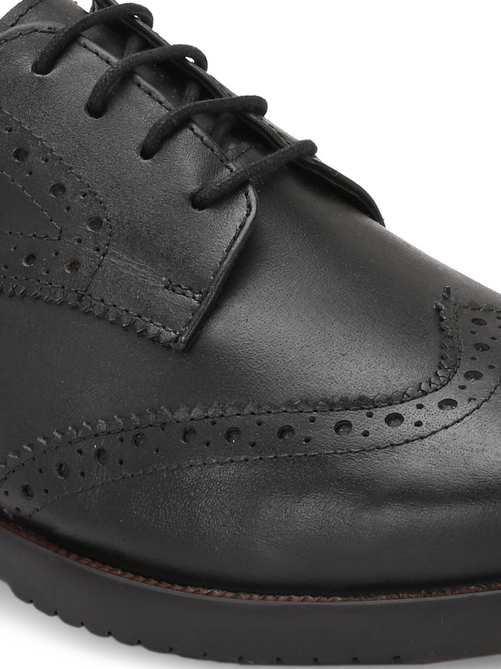 CARLO ROMANO GENUINE LAETHER LACE UP BROGUE FORMAL SHOE FOR MEN