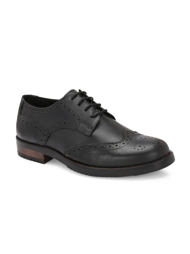 CARLO ROMANO GENUINE LAETHER LACE UP BROGUE FORMAL SHOE FOR MEN