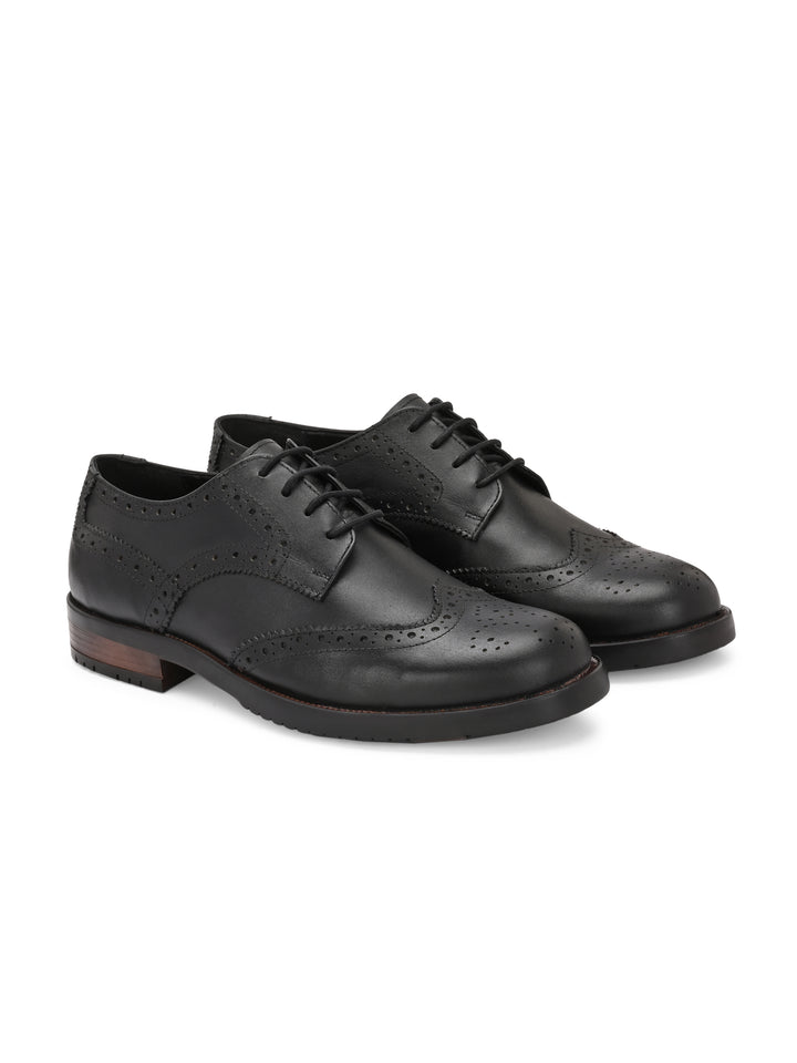 CARLO ROMANO GENUINE LAETHER LACE UP BROGUE FORMAL SHOE FOR MEN