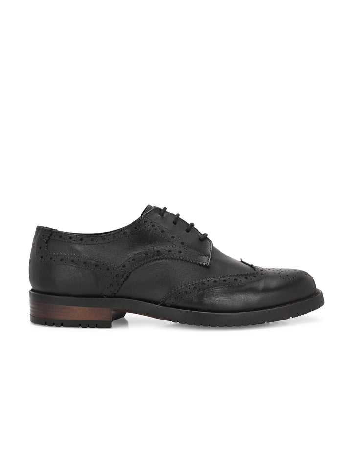 CARLO ROMANO GENUINE LAETHER LACE UP BROGUE FORMAL SHOE FOR MEN