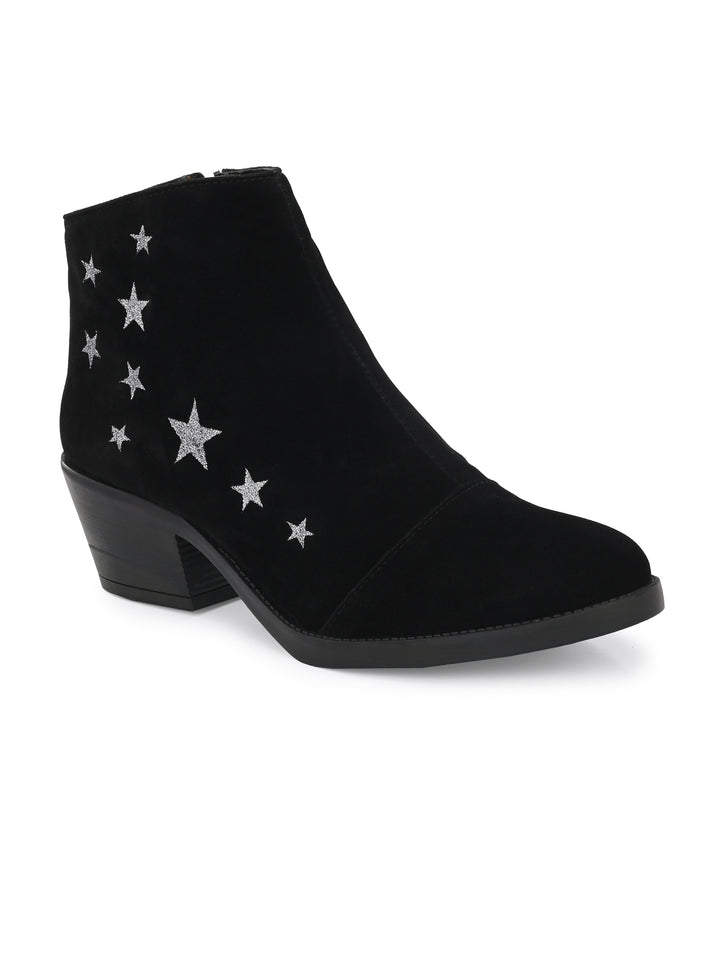 WOMEN'S STAR PRINTED ANKLE BOOT