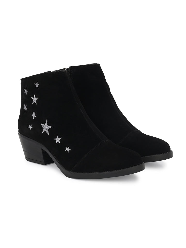 WOMEN'S STAR PRINTED ANKLE BOOT