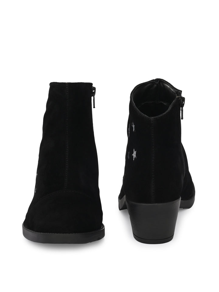 WOMEN'S STAR PRINTED ANKLE BOOT