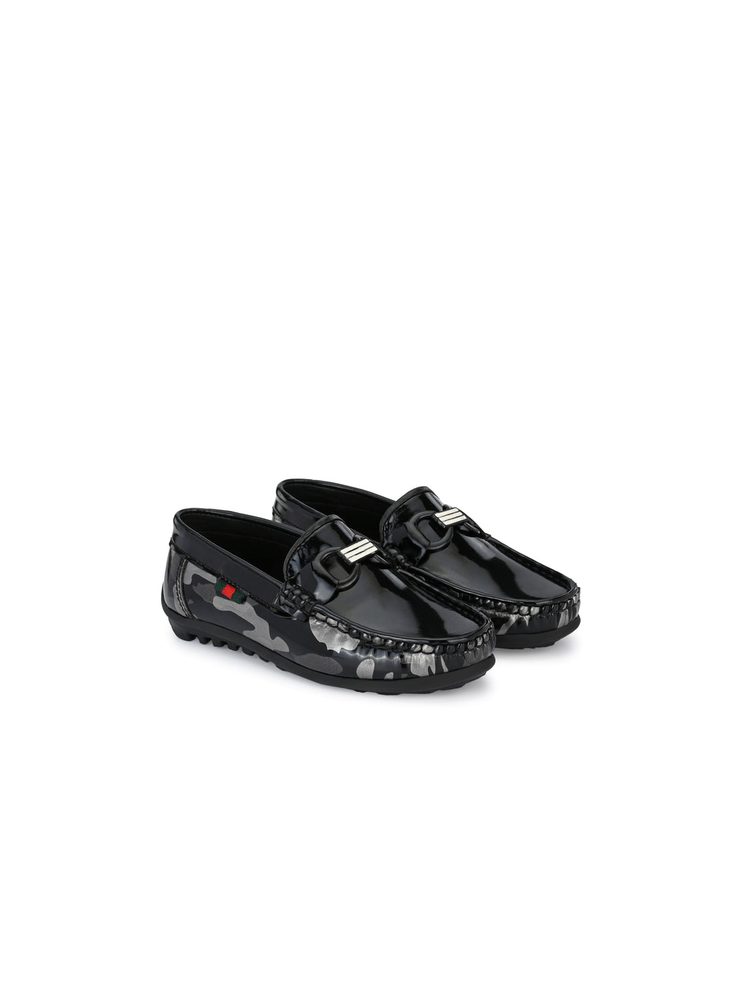 CARLO ROMANO BY WASAN SHOES VEGAN LEATHER PATENT MOCCASSIN KIDS