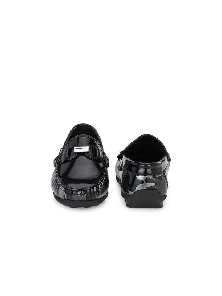CARLO ROMANO BY WASAN SHOES VEGAN LEATHER PATENT MOCCASSIN KIDS